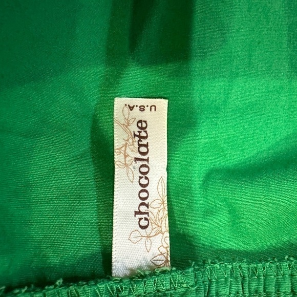 Chocolate brand green cropped shrug, size M - Picture 4 of 5